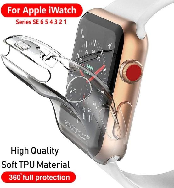 Apple Watch için Yumuşak Şeffaf TPU Kılıfı 38mm 42mm 40mm 44mm Iwatch Serisi 1 2 3 4 51715075