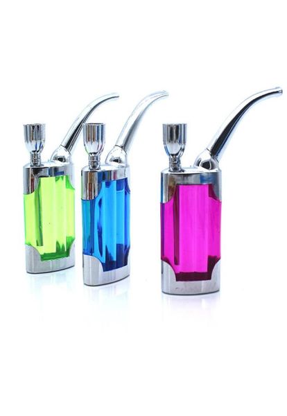 colorato economico mini tubo colorato in plastica per bong per acqua protable Tubo per bong in acrilico per tabacco per fumatori7157600