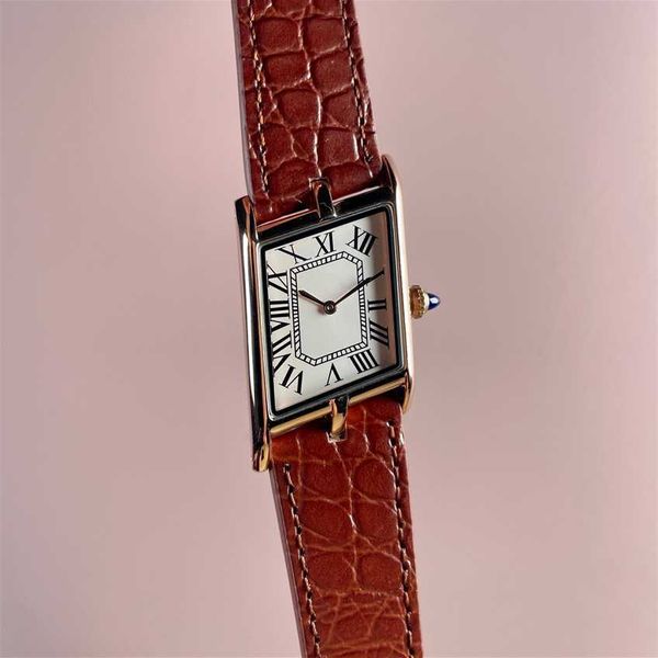 Скидка 40% на часы, популярные классические подарочные винтажные кварцевые часы с римскими маркерами, женские роскошные часы нейтрального цвета
