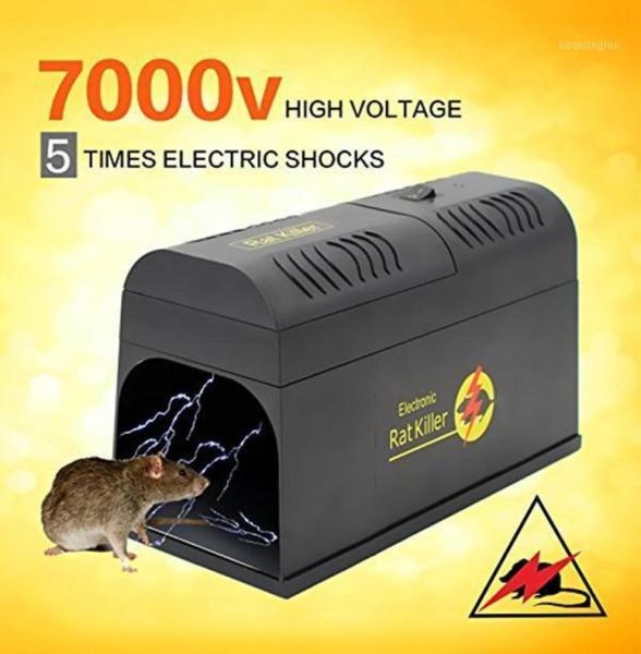 Электронная ловушка для грызунов, предназначенная для уничтожения крыс, эффективно убивает и уничтожает крыс, мышей или других подобных грызунов16423335