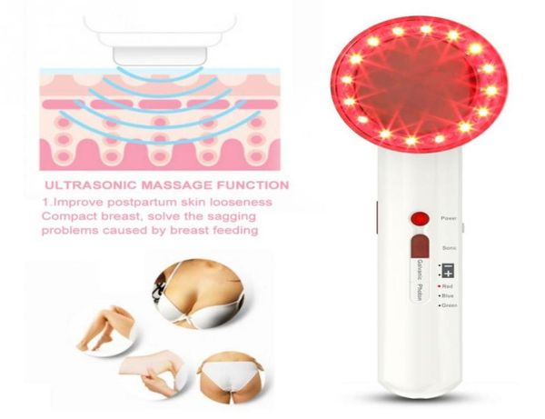 7 In1 Ultrason Makine Gövdesi Ems Zayıflama Pon LED Terapi Yüz Masajı Yüz Galvanik Cilt Bakımı Yağ Yağ Anti Spa Beauty1457297