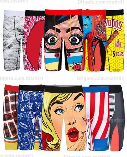 Tasarımcı'nın iç çamaşırı erkekler unisexxs boksörler rastgele stiller kısa desen spor rock iç çamaşırı kaykay sokak moda streç legging underpant5364885