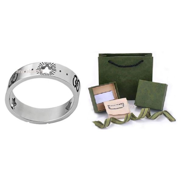 Itailan Damen-Ring, modisch, vergoldetes Silber, Stern-Buchstaben-Muster, Designer-Ringe, Verlobungsring, Schmuck