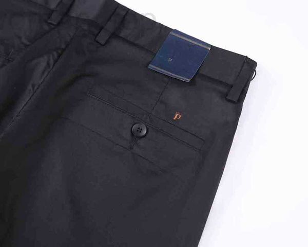 Pantaloni da uomo Designer PRA pantaloni di cotone di lusso 2024 pantaloni eleganti Business Casual Fashion brand leggings in tinta unita Nero blu navy 8CBJ