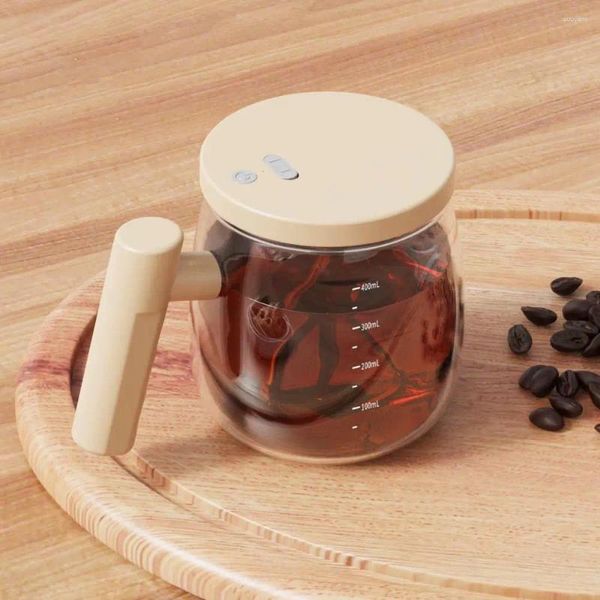 Capacità bicchieri da vino Miscelatore batteria Tazza di miscelazione ad alta velocità 400 ml Caffè elettrico con agitazione automatica con asta staccabile Veloce per alta