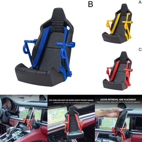 Neue Racing Sitz Form Halter Unterstützung Auto Dekoration Miniatur Modell Zelle Stehen Für Alle Smartphone