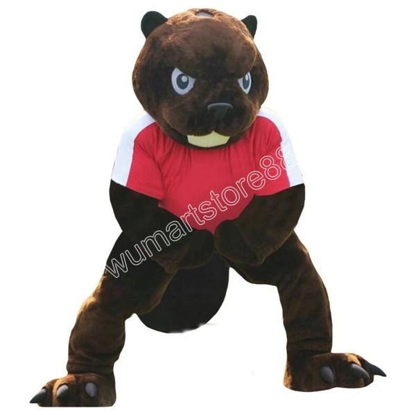 2024 halloween faculdade esporte castor mascote traje festa de aniversário anime tema fantasia vestido traje