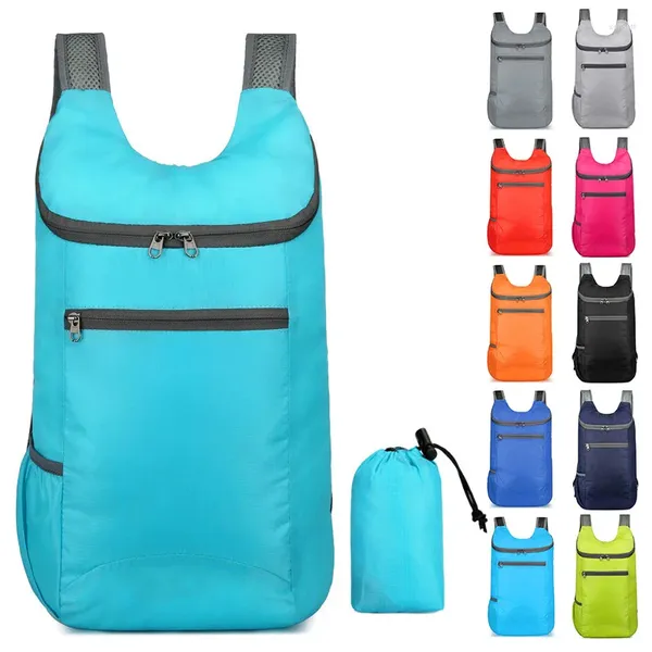 Mochila Caminhadas Daypack Ultraleve Impermeável Viagem Básica Mais Leve Para Esportes Leve Empacotável