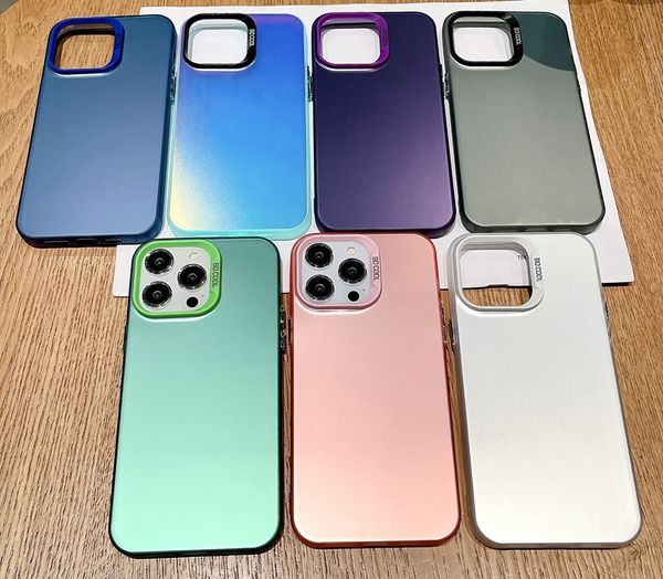 Capas luxuosas com sensação de óleo para iphone 15 pro max 14 plus 13 12 x xr xs 8 7 shinny plástico rígido macio imd tpu preço de fábrica capa de celular capa traseira atacado best8168