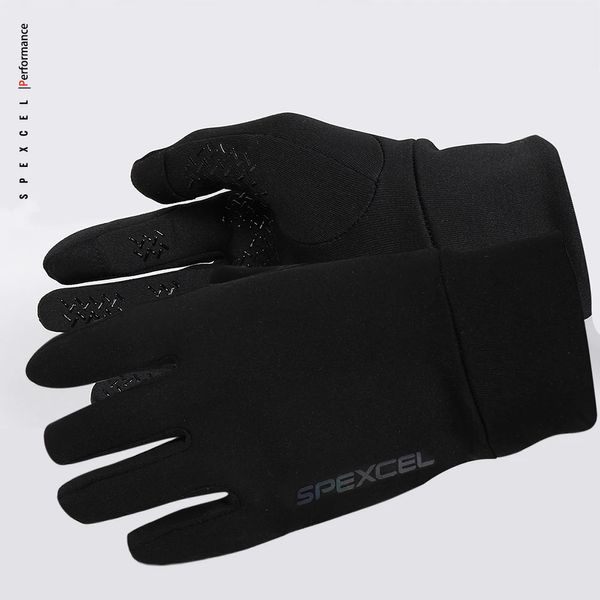 Spexcel pro team inverno lã térmica luvas de ciclismo dedo cheio estrada corrida luvas preto 240229