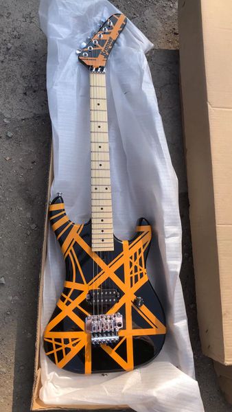 Autocolante amarelo para guitarra elétrica Basswood Body