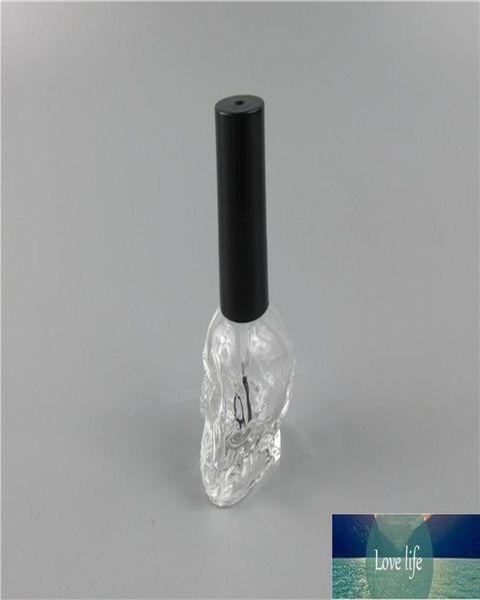 DHL 100 pzlotto 10 ml Teschio Bottiglia Vuota di Smalto per Unghie Con Pennello Nero Piccolo Contenitore per Nail Art Bottiglie di Olio per Unghie in Vetro3640450