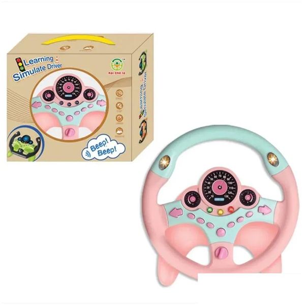 Noisemaker Toys Bebek Parlayan Eletric Simation Direksiyon Oyuncak Hafif Ses Çocuk Erken Eğitim Arabası Vokal 231124 Drop Dhydo