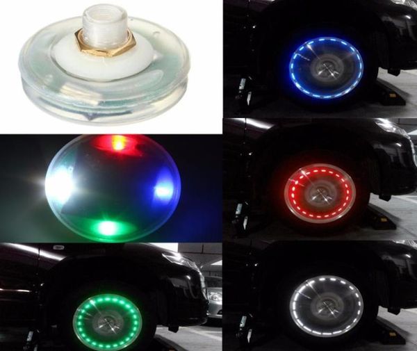 2 pçs decoração da lâmpada válvulas acessório automático carro moto roda luz tampas de ar carstyling pneu válvula tampas energia solar led light293e6323899