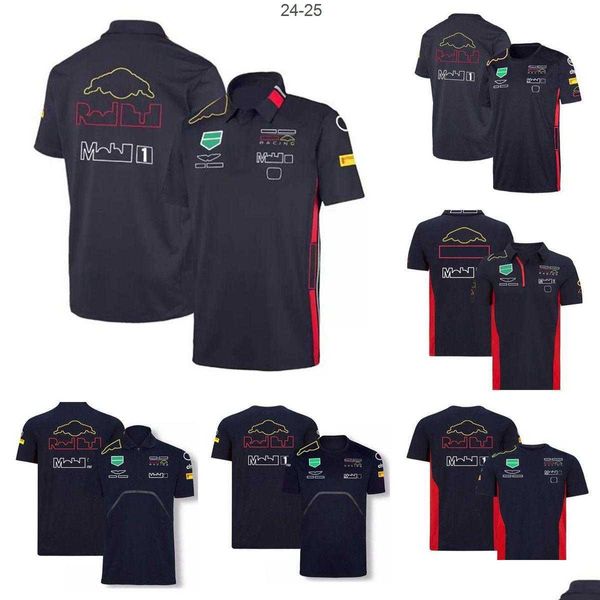 Herren T-Shirts F1 Racing Modell Kleidung Tide Marke Team Perez Cardigan Shirt Polyester Schnelltrocknender Motorrad-Reitanzug mit dem Sa Drop Deliver Dhpu8