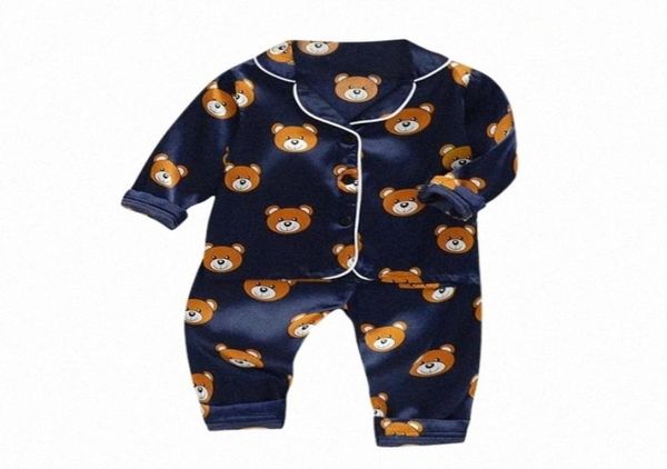 Pigiami per bambini Set Nuovi bambini autunnali Pigiami per cartoni animati per ragazze Ragazzi Indumenti da notte in cotone a maniche lunghe Abbigliamento per bambini u70a5074276