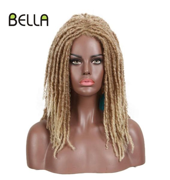 Parrucca sintetica Bella per donne nere 22quot Trecce all'uncinetto Jumbo Dread Faux Locs Treccia lunga per capelli Afro Dreadlock 2204095281078