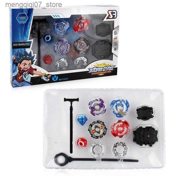 Beyblade Metal Fusion Regali di compleanno per bambini Fai da te Burst Gyro Set Giocattolo Assemblaggio in lega Beyblade Trasmettitore abbinato L240304