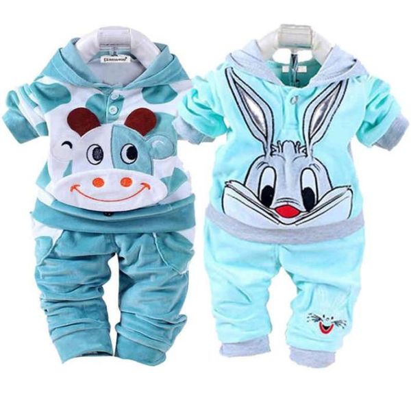 Abbigliamento per bambini Autunno Inverno Set di vestiti per neonato Completi di abbigliamento per bambini Neonate Completo sportivo TshirtPantaloni Mantieni caldo Completo K4206851