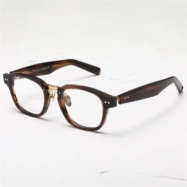 Sonnenbrillen Optische Brillen für Männer Frauen Retro Designer 151 Mode Golf Quadrat Titan Fiberglas Rahmen Europäischer und amerikanischer Stil