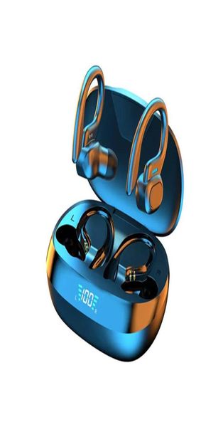Whole SP16 TWS True Беспроводные наушники Bluetooth-наушники с микрофонами Спортивный крючок для наушников Hi-Fi стерео наушники Водонепроницаемые Head8815053