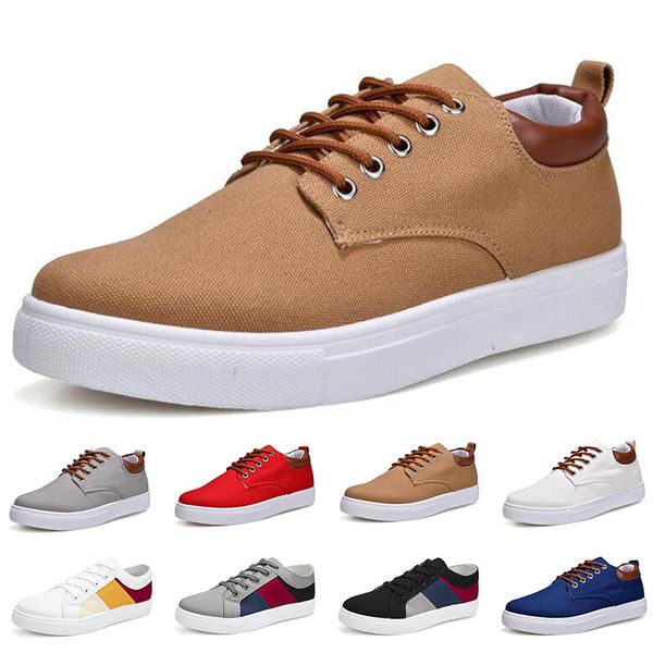 Tênis de corrida primavera outono verão cinza verde branco masculino baixo top respirável sola macia sapatos sola plana homens GAI--2