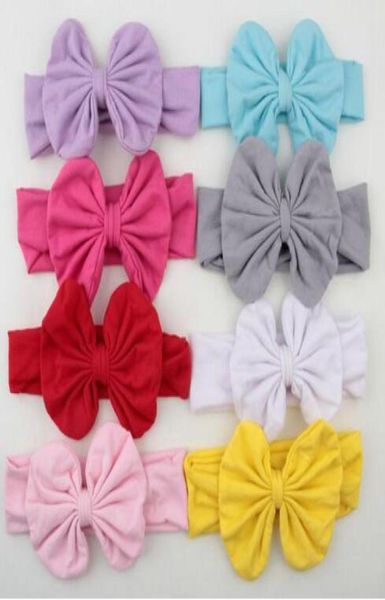 Haarschmuck Baby Mädchen Kinder Kleinkind Bogen Haarband Stirnband Stretch Turban Knoten Kopfwickel YH4528562607