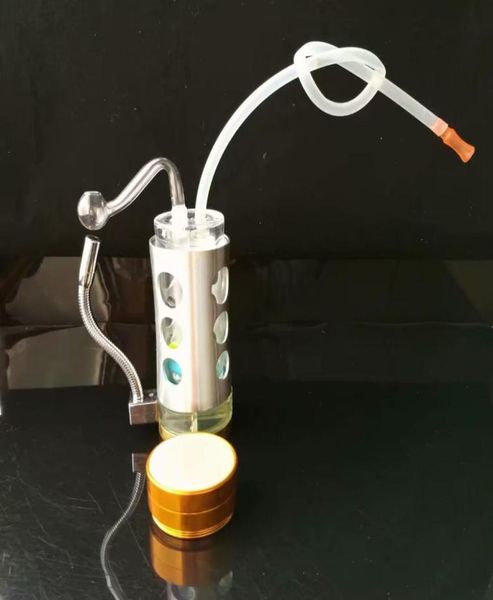 Cachimbo de água inteiro vem com lâmpada inflável de álcool de fogo voador Hookah2300058