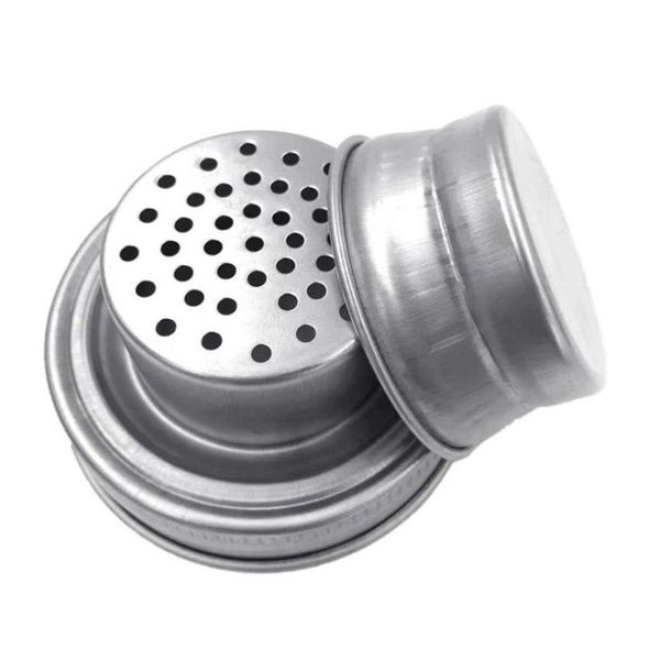 Coperchio per bicchieri Mason Jar Shaker Coperchi Acciaio inossidabile Er per Regar Bocca Barattoli per conserve Antiruggine Cocktail Sfregamento a secco 70 mm Consegna goccia H Dhwfb