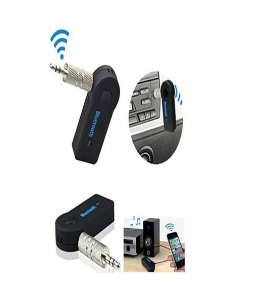 Kit per auto Bluetooth universale da 3,5 mm A2DP Trasmettitore FM wireless AUX o Adattatore per ricevitore musicale Vivavoce con microfono per il telefono MP31930780