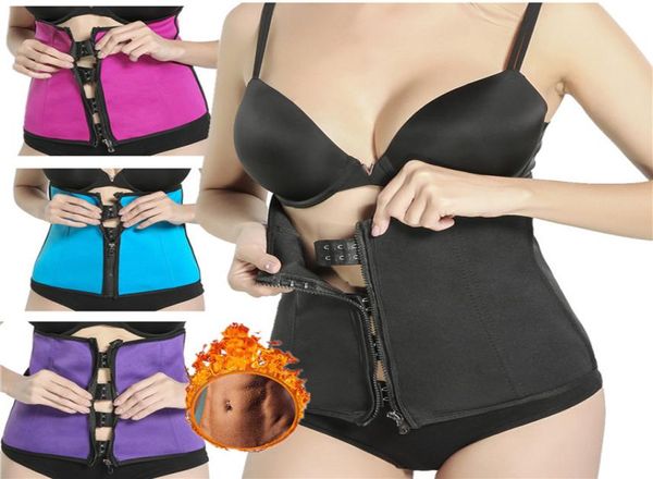 Bel eğitmeni korse underbust sport cincher kadın egzersiz vücut şekillendirici neopren zip bel düzeltici ter sauna kemer bantları96602411