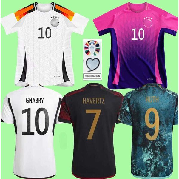 Homens KROOS Euro Cup Germanys Soccer Jerseys Hummels Gnabry Werner Draxler Reus Muller Gotze 2024 2025 Camisa de Futebol Uniforme