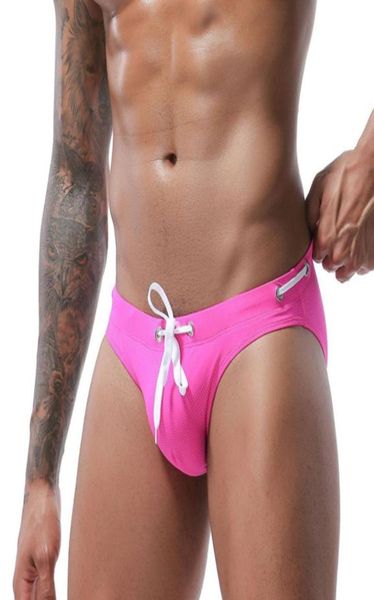 Sexy Solide Bikini Bademode Männer Schwimmen Briefs Homosexuell Herren Badeanzug Schwimmen Anzug Sunga Strand Surfen Wasser Sport Tragen Mann Bad short8898193