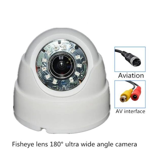 Aviação hd panorâmica 1200tvl câmera de 180 graus lente olho de peixe ultra grande angular vigilância câmera interna coaxial ahd 1080p 720p câmera