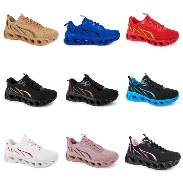 beliebte Männer Frauen Running Schuhe Gai schwarz weiß lila rosa grün dunkelblau hellgelb beige fuchsia nackte pflaumen trainerinnen weibliche Sportsneaker Jun38