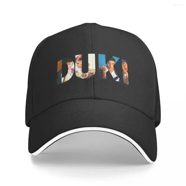 Ball Caps Duki Klasik Tişört Sticker Beyzbol Kapağı Sun Hat Boonie Hats Plajı Gezgin Beyefendi Mens Tenis Kadınlar