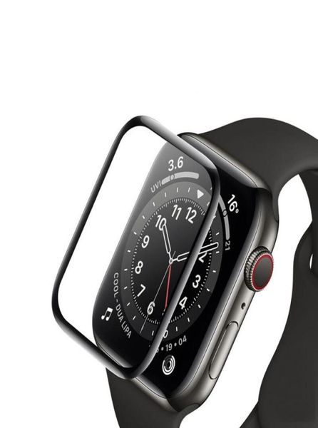 3D пленка из закаленного стекла с полным клеем для Apple Watch 44 мм, 42 мм, 40 мм, 38 мм, изогнутая защитная пленка для экрана iWatch Series 5 3 41990613