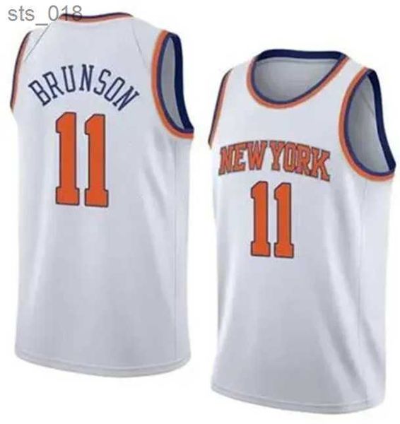 Camisas de basquete Jalen Randle New Yorks Barrett Jersey Knick Ced MensH243588