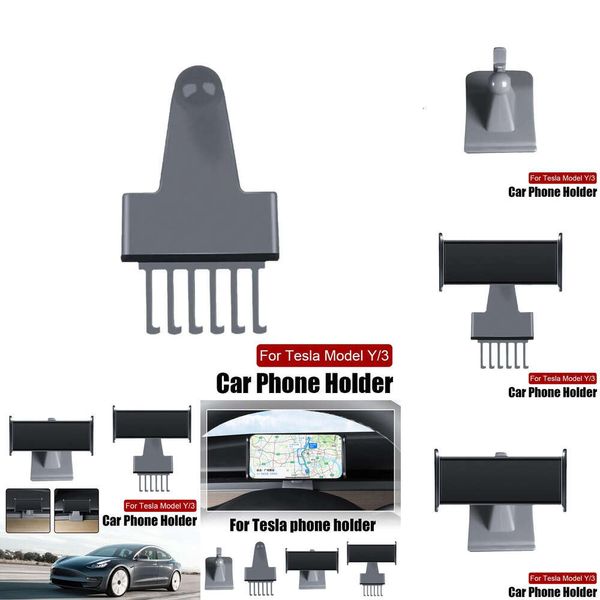 Nuovo Tesla 3 Modello Y Supporto universale per telefono automatico Dispositivo per auto con rotazione a 360 gradi per Ph W9z2