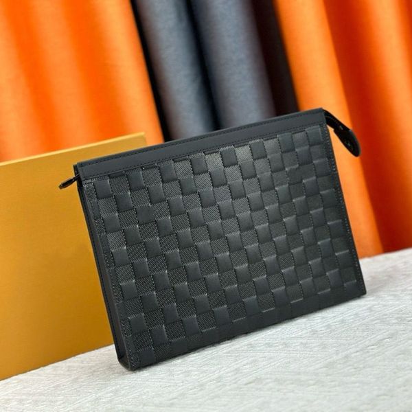 Lady Classic große Kapazität Business Beutel Waschbeutel Designer Clutch Bags Einkaufstasche Männer und Frauen Luxurys Handtaschen Neue Seidenbildschirm Prägen und Pressen Waschbeutel