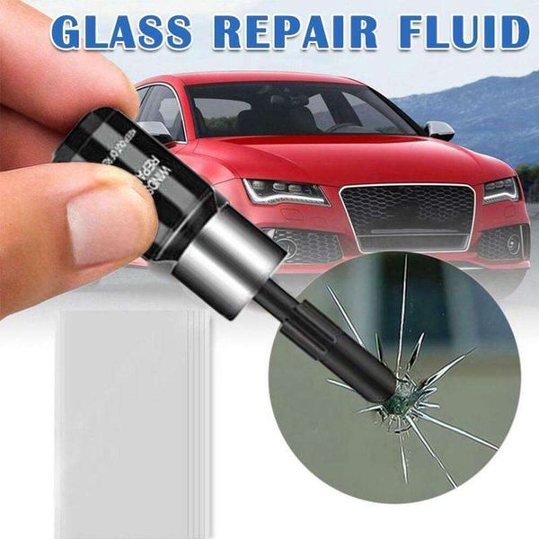 Windschutzscheibe Kit Harz DIY Auto Riss Kratzer Wiederherstellung Auto Aushärtung Reparatur Glas Kleber Werkzeug Fenster Ki L7D5