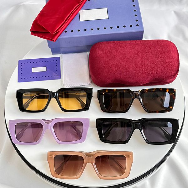 Designer-Mode-Box-Sonnenbrille für Herren, hochwertige Outdoor-Sonnenbrille für Damen, luxuriöse Sonnenbrille mit farbwechselnden Gläsern, erhältlich in mehreren Farben, GG1529S