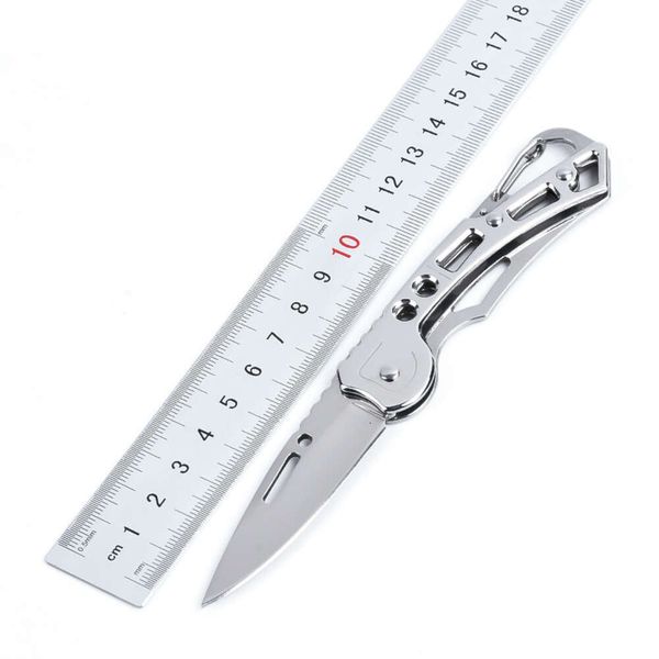 Coltello da immersione da campeggio tascabile con chiave di sopravvivenza pieghevole multifunzionale per esterni in acciaio inossidabile, coltello regalo 831929