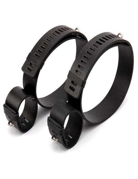 Polsini per le gambe da polso in pelle PU Set Restrizioni per bondage bdsm Bloccaggio delle mani sulle cosce Imbracatura Giocattoli erotici Giocattoli del sesso per coppie 07018802287