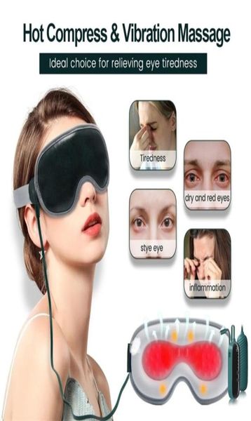 3D Isıtmalı Göz Maskesi Elektrikli Taşınabilir Göz Masajı Göz Kavrağı USB Uyku Maskesi Kuru Gözler Blefarit Yorgunluk Göz Koruması 25738901