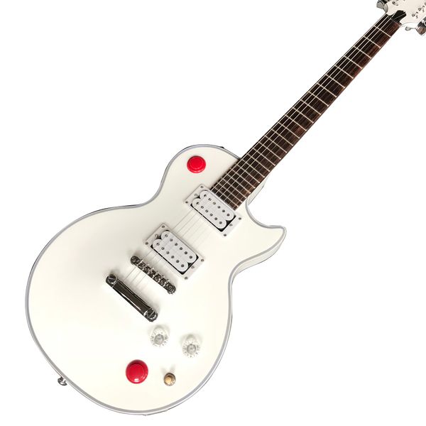 Loja personalizada, feita na China, guitarra elétrica personalizada de alta qualidade, hardware cromado, guitarra elétrica com chaves quebradas, frete grátis