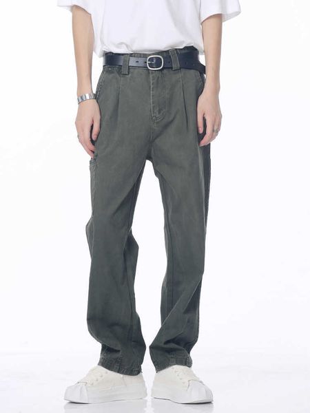 Pantaloni da uomo Voguo Relay Pantaloni da lavoro dal design multitasche originali Pantaloni casual da uomo a gamba dritta lavati alla moda di marca High Street