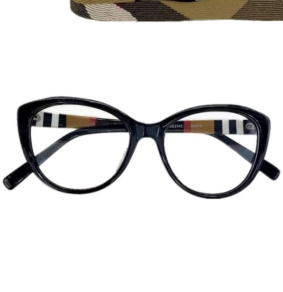Mais recente moda elegante senhora pequena armação de óculos cateye 5219145 qualidade plaidplank para prescrição galssses fullset case1563967