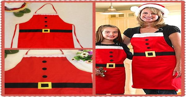 2018 Natale Mrs Claus Cucina Cottura Crafting Grembiule per le vacanze Decorat Chef Grembiule Adulto Perfetto Hostess Regalo Calza Stuffe1990516