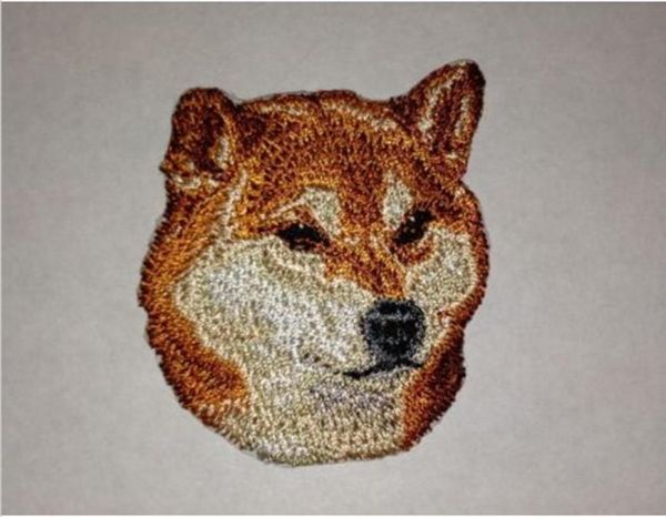 4773 cm Craft Inu Canine Dog Breed Portrait Stickerei Patch Eisen auf Patches auf Jacken Stoff Kleidung4884535